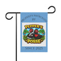 Pepper's Posse Garden Flag – 'Property Patrolled' Personalized Yard Banner (Since 2025)