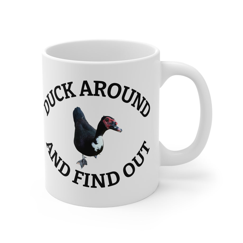 Pepper's Posse Duck Mug — Cute Waterfowl Coffee Cup (11 oz)