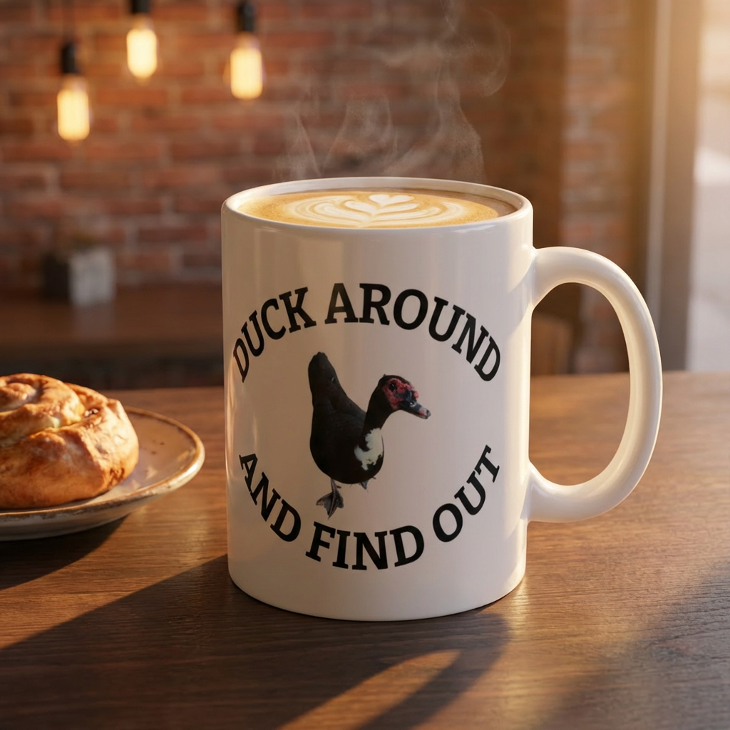 Pepper's Posse Duck Mug — Cute Waterfowl Coffee Cup (11 oz)